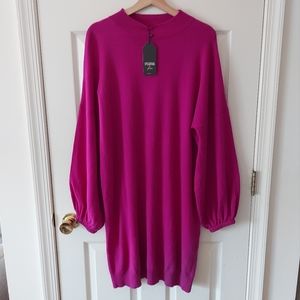 J Crew Universal Standard Wool Blend Mockneck Sweater Dress Size XL EUC